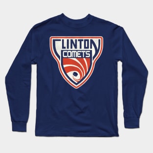 Defunct Clinton Comets Hockey Team Long Sleeve T-Shirt